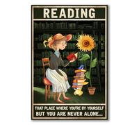 YAASIMOULE Poster d Reading That Place Where You're By Yourself. But You Are Never Alone... Wall Art Decor 748449