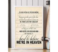YAASIMOULE Poster Heaven Song Lyrics Portrait Wall Art Home Decor