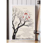 YAASIMOULE Poster I'll Follow You Song Lyrics Portrait Wall Art Home Decor