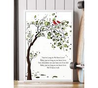YAASIMOULE Poster Just As Long We Have Love Song Lyrics Portrait Wall Art Home Decor