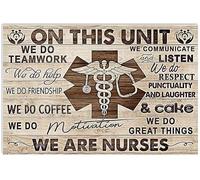 YAASIMOULE Poster On This Unit We Do Teamwork Are Nurses Jobs Wall Art Decor