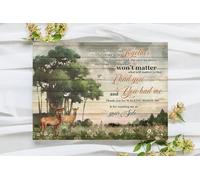 YAASIMOULE Poster Wall Art When I Had You And Me Buck Doe Decor Quotes Home