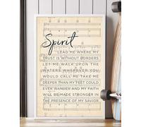 YAASIMOULE Poster Where Feet May Fail, Song Lyrics Portrait, Wall Art, Home Decor