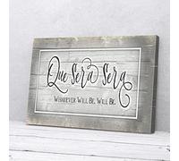 YAASIMOULE Que Sera Sera Whatever Will Be Will Be Canvas Prints Wall Art