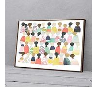 YAASIMOULE Rainbow Kid Racism Canvas Prints Wall Art