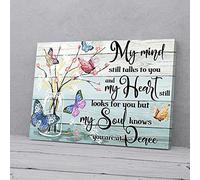YAASIMOULE Still Talk To Heaven Butterfly Canvas Prints Wall Art