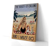 YAASIMOULE The Beach Is Calling And I Must Go Canvas Prints Wall Art