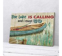 YAASIMOULE The Lake Is Calling And I Must Go Canvas Prints Wall Art