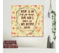 YAASIMOULE There is no pit so deep that God’s love is not deeper still canvas wall art