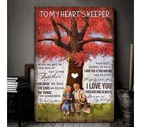 YAASIMOULE To my heart’s keeper When we get to the end of our lives together Couple Portrait Canvas Print Wall Art