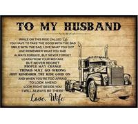 YAASIMOULE To My Husband Trucker While On This Ride Called Life Goes Love Wife Poster