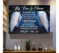 YAASIMOULE To my love I’ll always have you in my heart Heaven Landscape Canvas Print Wall Art