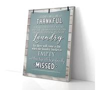 YAASIMOULE Today I’ll Be Thankful Laundry Canvas Prints Wall Art