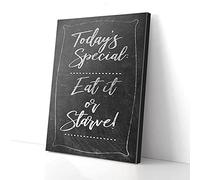 YAASIMOULE Todays Special Eat It Or Starve Canvas Prints Wall Art