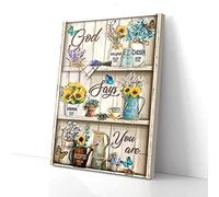 YAASIMOULE Unique Chosen Strong Loved Accepted Precious Flowers Butterfly Canvas Prints