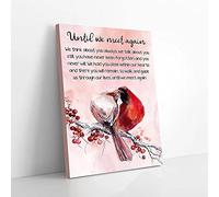 YAASIMOULE Until We Meet Again Cardinal Love Canvas Prints Wall Art
