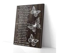 YAASIMOULE Until We Meet Again Three Butterfly Canvas Wall Art