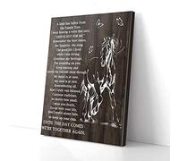 YAASIMOULE Until We’re Together Again Horse Canvas Wall Art