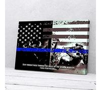 YAASIMOULE US Police I Will Fear No Evil Canvas Prints Wall Art