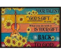YAASIMOULE Violin Talent Is God's Gift To You What Back God Poster