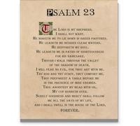 YAASIMOULE Wall Art, Home Decor, Decoration Room Psalm 23 Quote The Lord Is My Shepherd
