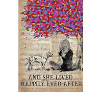 YAASIMOULE Wall Decoration, Home Decor, Decoration Room And She Lived Happily Ever After And Labrador