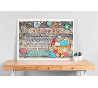 YAASIMOULE Wall Decoration, Home Decor, Decoration Room And When Life Became Too Frenzied