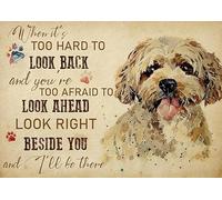 YAASIMOULE Wall Decoration, Home Decor, Decoration Room Cavapoo When It's Too Hard to Look Back