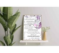 YAASIMOULE Wall Decoration, Home Decor, Decoration Room Elephants Grandma To Dear Granddaughter Be Brave, Have Courage And Love Life Let It Go