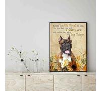 YAASIMOULE Wall Decoration, Home Decor, Decoration Room Enjoy the little thing_s in life, they were the big thing_s Boxer Dog