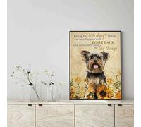 YAASIMOULE Wall Decoration, Home Decor, Decoration Room Enjoy The Little Thing's In Life, They Were The Big Thing's Terrier Dog