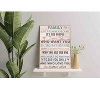 YAASIMOULE Wall Decoration, Home Decor, Decoration Room Family Isn't Always Blood It's The People in Your Life No Matter What