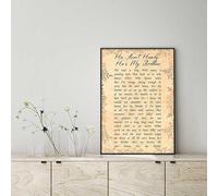 YAASIMOULE Wall Decoration, Home Decor, Decoration Room He Ain't Heavy He's My Brother