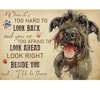 YAASIMOULE Wall Decoration, Home Decor, Decoration Room Irish Wolfhound When It's Too Hard to Look Back
