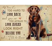 YAASIMOULE Wall Decoration, Home Decor, Decoration Room Labrador When It's Too Hard to Look Back