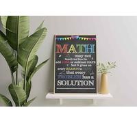 YAASIMOULE Wall Decoration, Home Decor, Decoration Room Math Every Reason To Hope That Every Problem Has A Solution