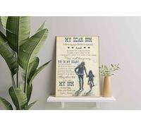 YAASIMOULE Wall Decoration, Home Decor, Decoration Room My Dear Son I Closed My Eyes For But A Moment (Mom) To My Son From Mom