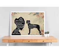 YAASIMOULE Wall Decoration, Home Decor, Decoration Room Pomeranian Girl Therapist Best Friend You are Not Just A Pinscher Dog