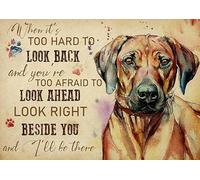YAASIMOULE Wall Decoration, Home Decor, Decoration Room Rhodesian Ridgeback When It's Too Hard to Look Back