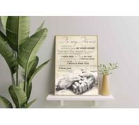 YAASIMOULE Wall Decoration, Home Decor, Decoration Room To My Fiance I Want You To Believe Deep In Your Heart You Are The Most Beautiful
