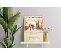 YAASIMOULE Wall Decoration, Home Decor, Decoration Room To My Husband When We Get To The End Of Our Lives Together