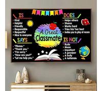 YAASIMOULE Wall Decoration Home Decor Room A Great Classmate in This Classroom Math Teacher Back to School The
