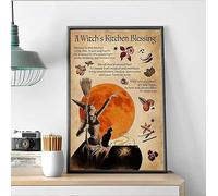 YAASIMOULE Wall Decoration Home Decor Room A Witch's Kitchen Blessing Witchery Witches Magic Knowledge Art