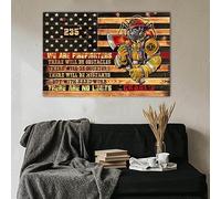 YAASIMOULE Wall Decoration Home Decor Room Customize We are Firefighters There No Limits Custom Badge Number and Name