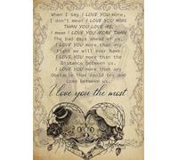 YAASIMOULE Wall Decoration Home Decor Room Skulls When I Say Love You More The Most