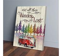 YAASIMOULE Wander The Lost Tree Camping Hippie Car Canvas Prints Wall Art