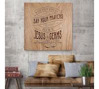 YAASIMOULE Wash your hands say your prayers canvas wall art
