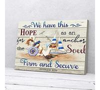 YAASIMOULE We Have This Hope Ocean Canvas Prints Wall Art