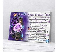 YAASIMOULE When I Lost You Rose Rottweiler Canvas Wall Art