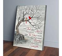 YAASIMOULE When I Think About You Red Cardinal Love Canvas Prints